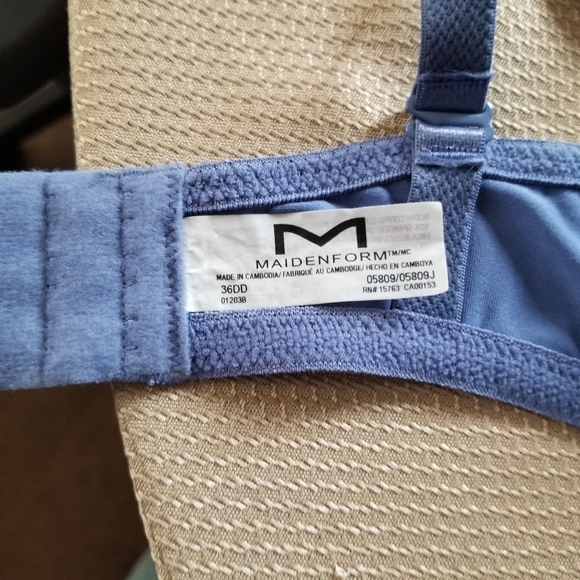 Blue Maidenform Bra 36 DD - Picture 2 of 6